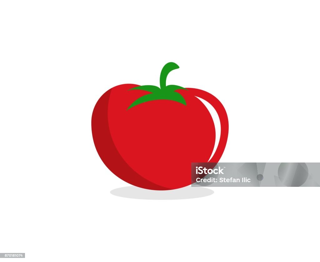 Icona pomodoro - arte vettoriale royalty-free di Pomodoro