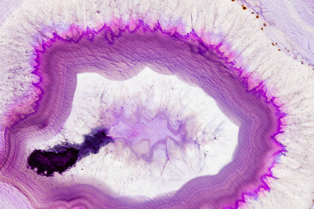 istock Abstract background - orange agate mineral cross section 870186294