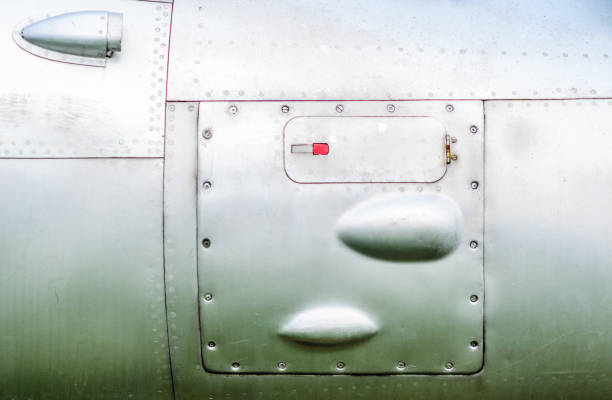 istock Old aircraft fuselage close up. 870191806