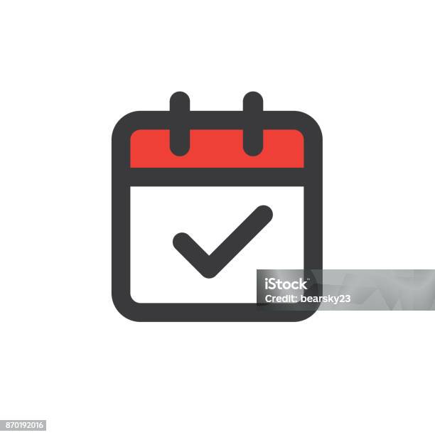 Time Management And Schedule Icon For Upcoming Event Stock Illustration - Download Image Now