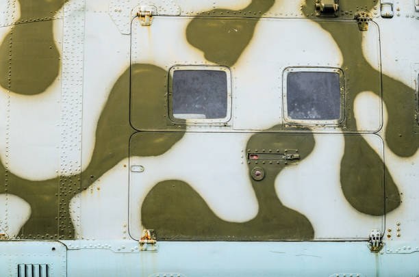 istock Old aircraft fuselage close up. 870192234