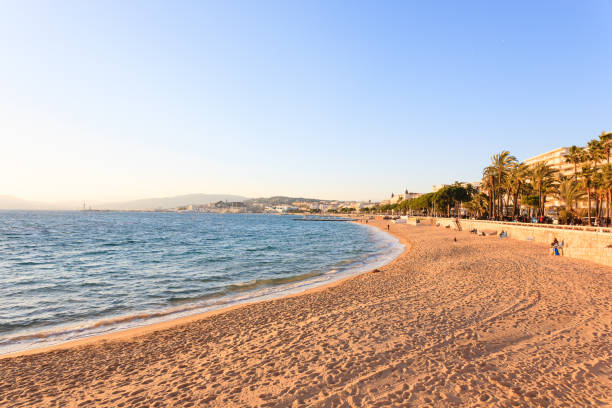 istock Cannes beach day view, France. 870192950