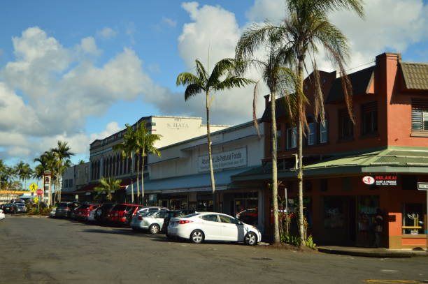 le strade di hilo. - hilo foto e immagini stock