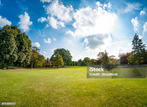 Photo libre de droit de Dramatic Sky Sur Un Parc Public banque d'images et plus d'images libres de droit de Parc naturel - Parc naturel, Parc public, Jardin de la maison