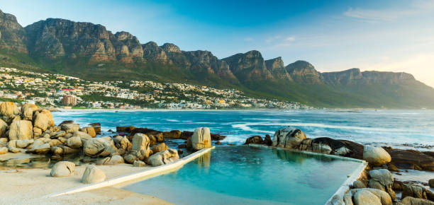 istock Panorama Of Camps Bay At Dusk 870214814