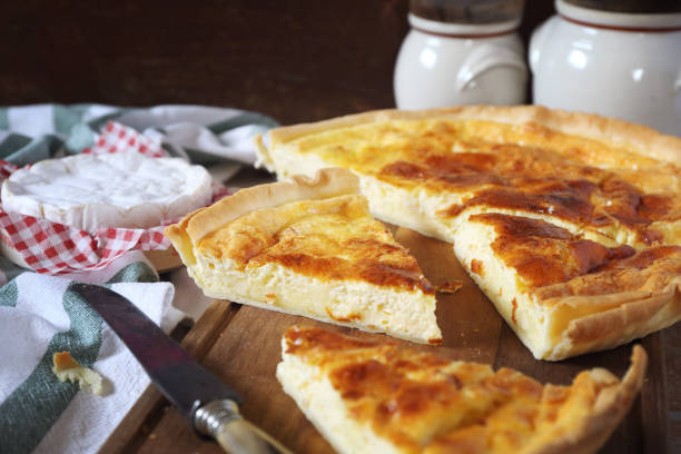 istock French cuisine. Norman Camembert cheese tart 870215154