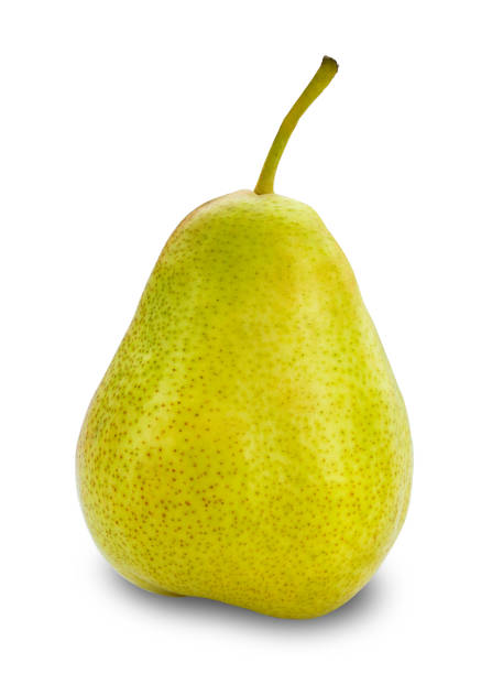 istock Fresh green pear isolated on white background. Clipping Path. 870221988