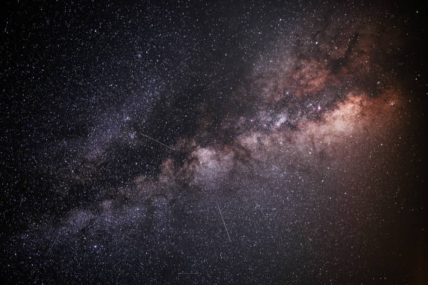 istock Background of starry night sky with the Milky Way 870227742