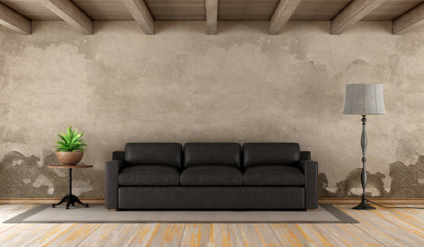 istock Retro living room 870232708