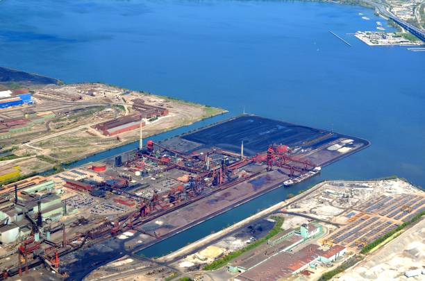 istock Hamilton industrial aera, aerial 870237196