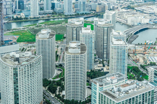 istock Yokohama, Japan Cityscape 870243930