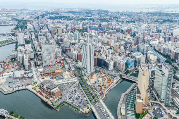 istock Yokohama, Japan Cityscape 870243958