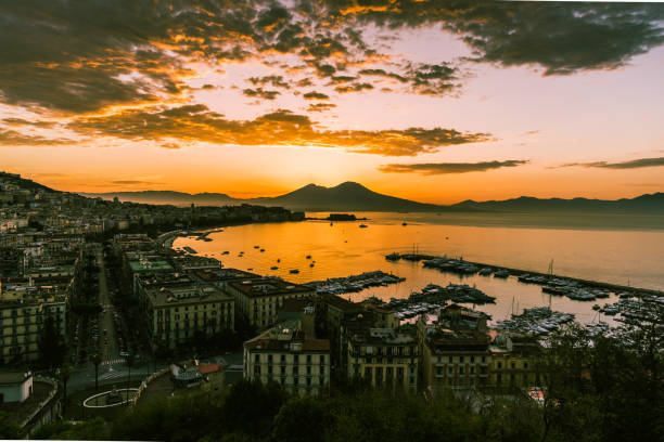 istock Beautiful Sunrise in Naples, Italy 870243976