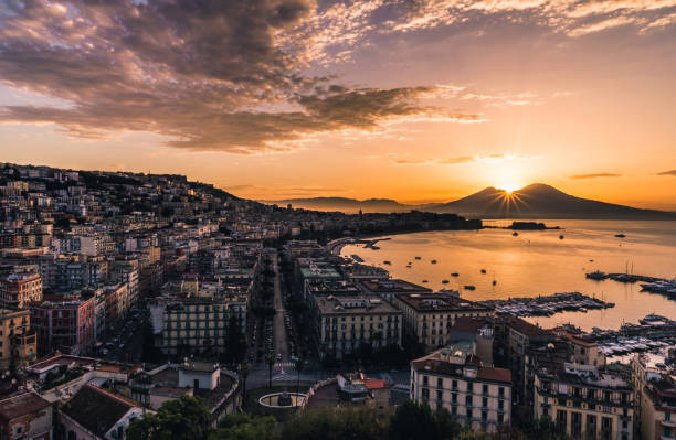 istock Beautiful Sunrise in Naples, Italy 870243980