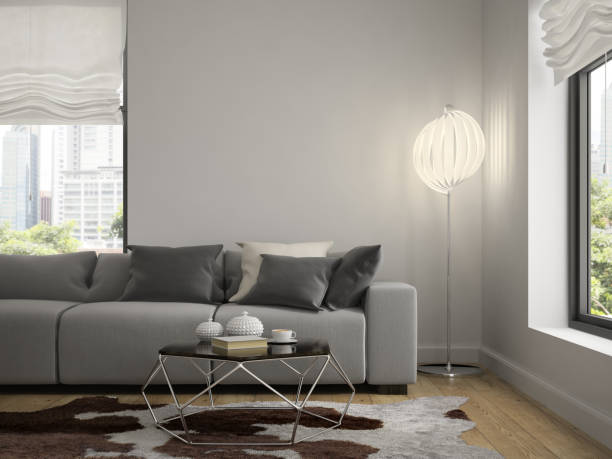 istock Interior of modern design room 3D rendering 870247244