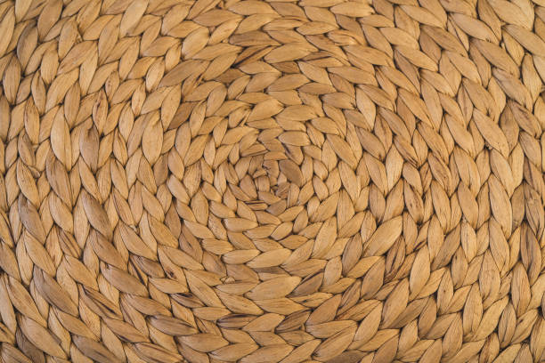 istock woven-wood Brown diyagonel empty ground. 870250580