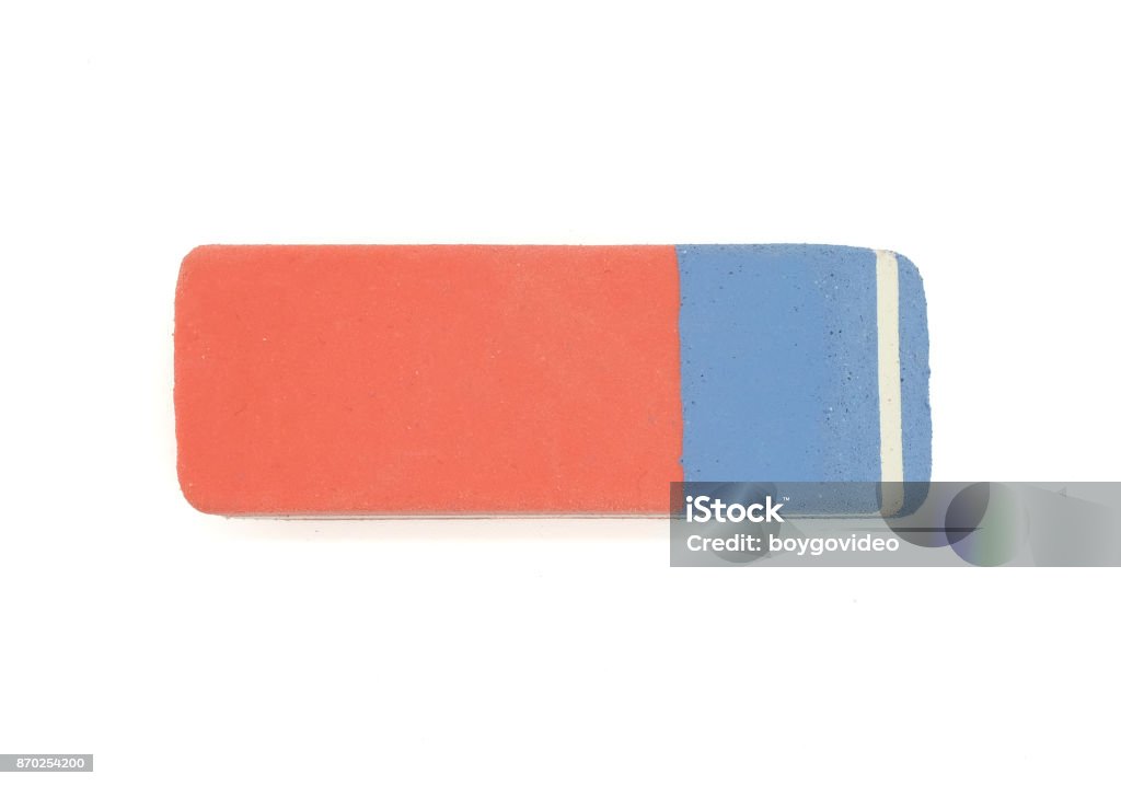 eraser eraser for pencil and ink pen isolated on white background Eraser Stock Photo