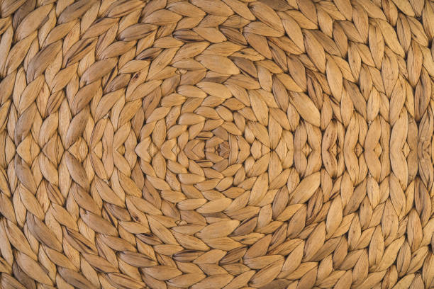 istock woven-wood Brown diyagonel empty ground. 870255258