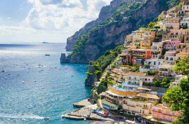 istock view on Positano on Amalfi coast, Italy 870261372