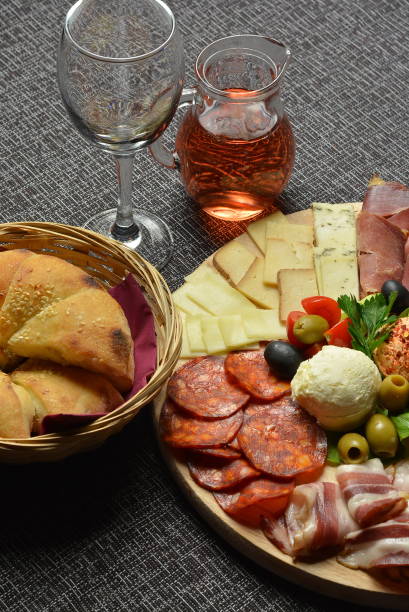 istock Italian antipasti wine snacks set 870262152