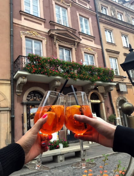 celebrate glass of aperol