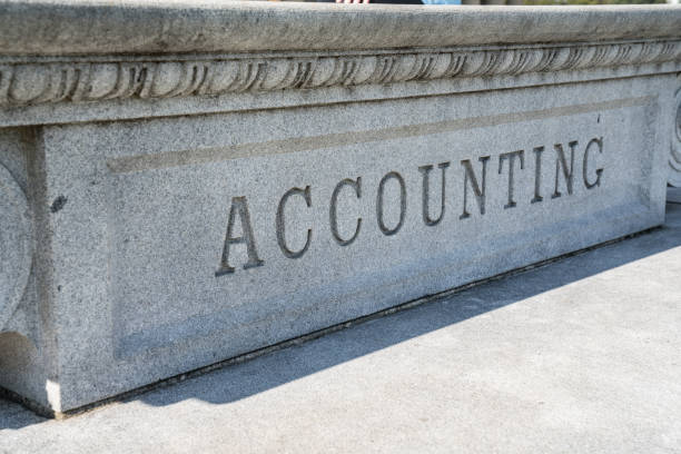 istock Accounting Sign Carved in Stone 870287290