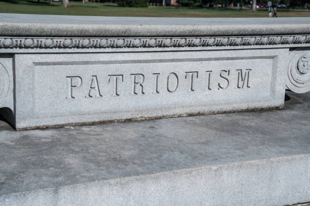 istock Patriotism Sign Carved in Stone 870287912