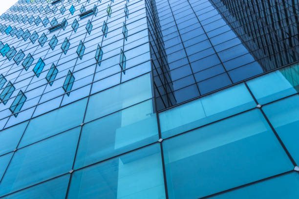 istock Detail glass building background 870307416