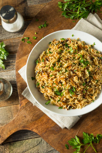 istock Savory Homemade Rice Pilaf 870309854