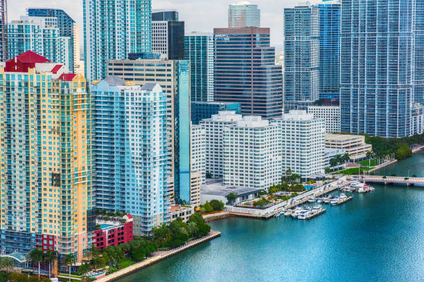 istock Shoreline of Downtown Miami 870324728
