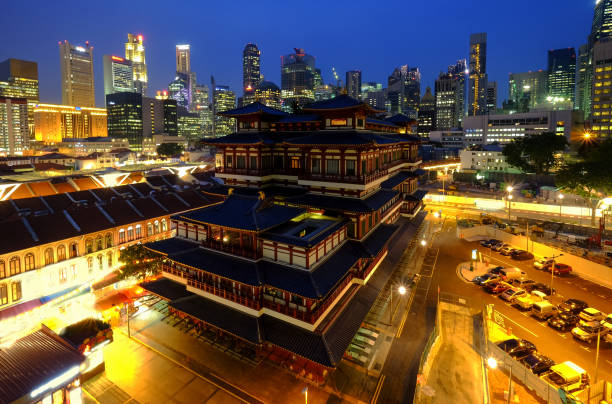 istock Buddha Toothe Relic Temple in Chinatown in Singapore 870329520