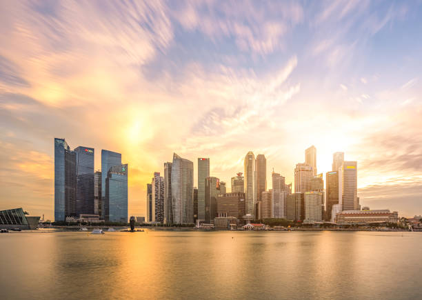 istock Singapore City Skyline 870330034