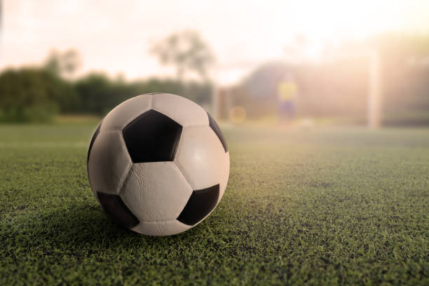 istock Football on green grass. 870330056