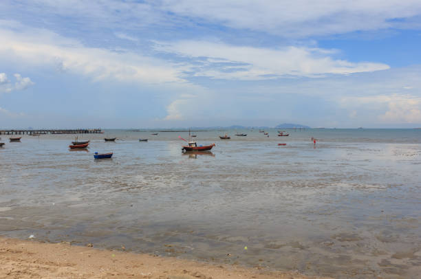 istock Fishing boat on the sea shore. 870333142