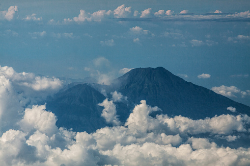 Batur volcano on Bali island, Indonesia