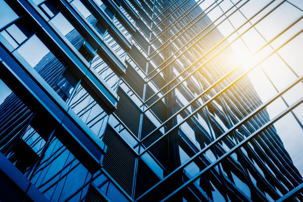 istock Detail glass building background 870342202