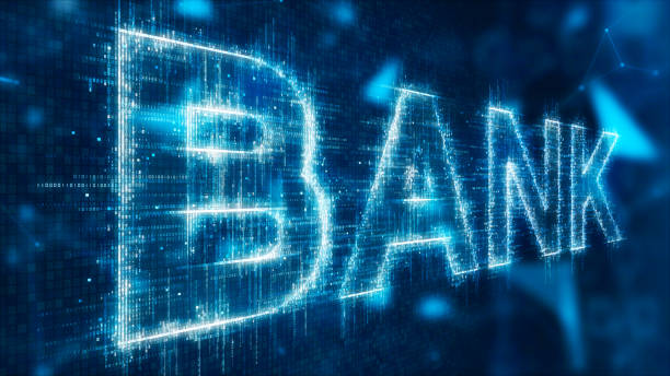 istock 3d text of bank 870342238