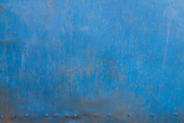 istock Blue rusty metal texture. Grunge abstract background 870342272