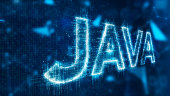 istock 3d text of java 870344898