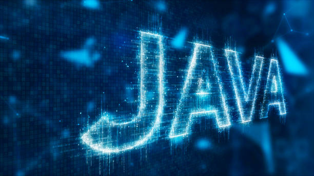 3d text of java 3d illustration text of java on abstract background java stock pictures, royalty-free photos & images