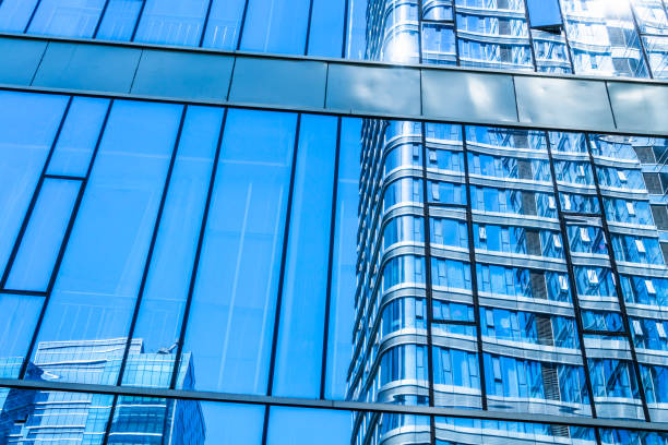 istock Detail glass building background 870346128