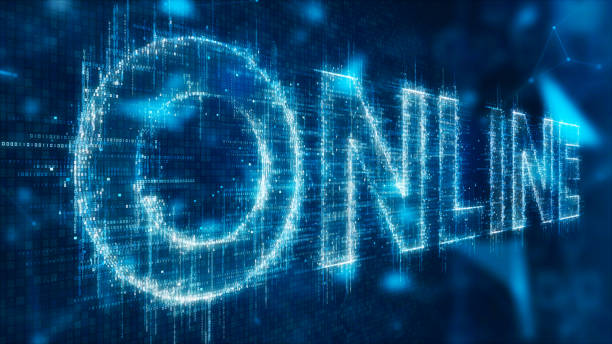 istock 3d text of online 870348150