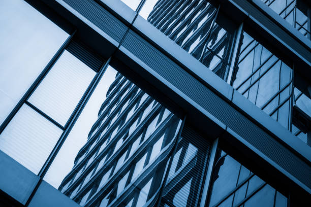 istock Detail glass building background 870351366