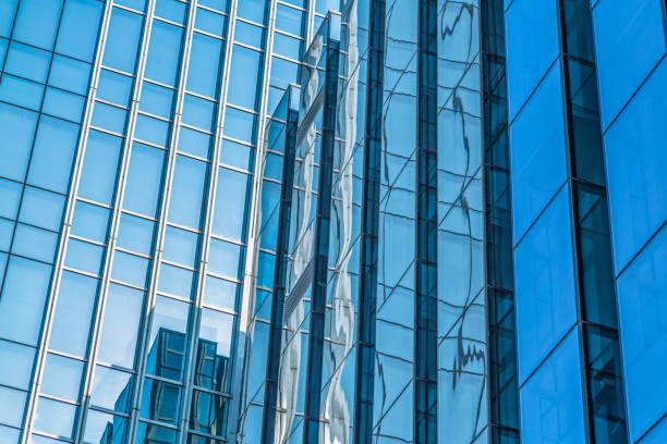 istock Detail glass building background 870355326