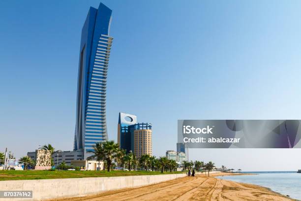 Jeddah Corniche Dan Pantai Foto Stok - Unduh Gambar Sekarang - Arab Saudi, Cakrawala perkotaan - Lanskap kota, Laut Merah