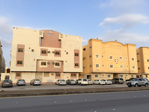 Residential buildings in the Al Yasmin district, north of Riyadh.