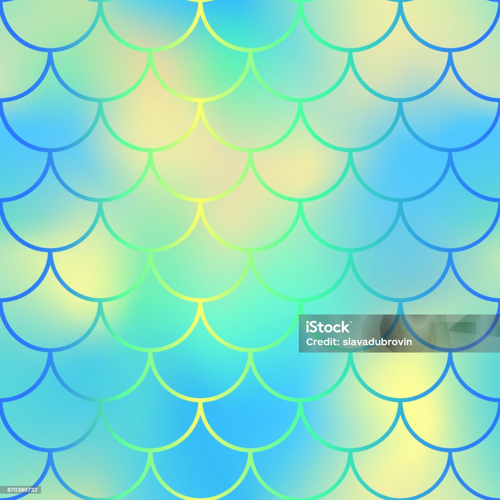 Yellow Fish Scale Pattern Yellow Blue Fish Scale Pattern With Colorful Mesh Vector Background ...