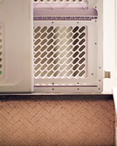 istock Baby gate view from basement with carpet stairs 870394308