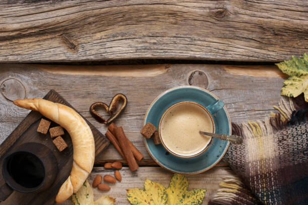 istock Cozy autumn still life with coffee 870402734