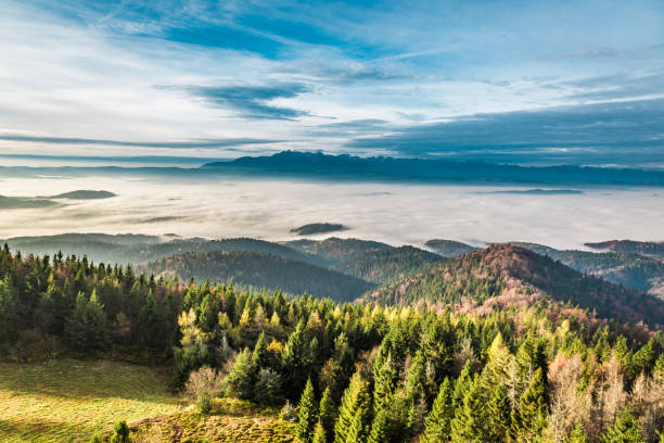 istock Cold sunrise in the Tatra Mountains in autumn 870409102